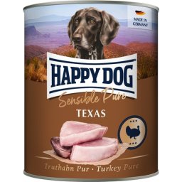 Happy Dog Pur Texas - Pulykahúsos konzerv (24 x 800 g) 19.2kg