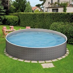 Mountfield Azuro Rattan acélfalú medence, 500x120cm (Made in)