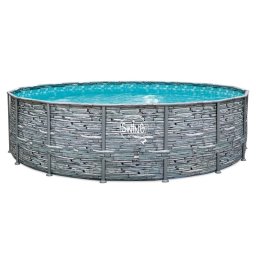 Mountfield Swing Stone fémvázas medence, 488x122cm