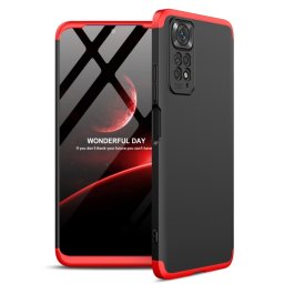 360° védőburkolat Xiaomi Redmi Note 11 / Note 11S fekete-piros