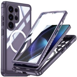 DUAL MAGSAFE Kétoldalas védőburkolat a Samsung-hoz Galaxy S25 Ultra 5G lila