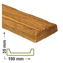 Elite Decor DecoWood Bükk-190 Rusztikus poliuretán deszka panel (ET305) (K)