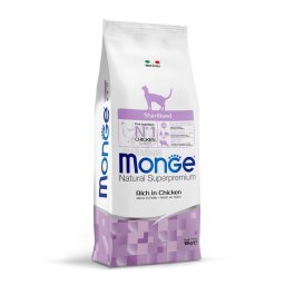 Monge Cat Rich in Chicken Sterilised - csirke 10 kg