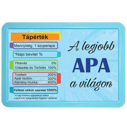 3 az 1-ben tábla Hűtőmágnes + Fali kép + Asztali kép / A legjobb apa - Tréfás tábla