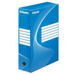 ESSELTE Archiválódoboz, A4, 100 mm, karton, ESSELTE "Boxycolor", kék