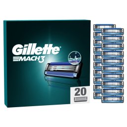 Gillette Mach3 Borotvabetétek Férfi Borotvához (20 db) + AJÁNDÉK Kulacs