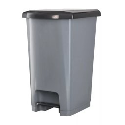 Szemetes kuka pedálos műanyag 40 literes SLIM antracit UP402-245