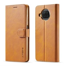 IMEEKE Wallet tok Xiaomi Mi 10T Lite világosbarna