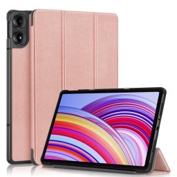 LEATHER Csuklós borítás Xiaomi Redmi Pad Pro / Pad-hoz 5G-os rózsaszín aranyhoz