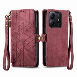 GEOM pénztárca tok Xiaomi Redmi Note 14 5G-hoz piros