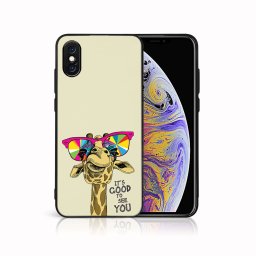 PROTEMIO MY ART Védőburkolat a Apple-hoz iPhone X / XS GIRAFFE (180)