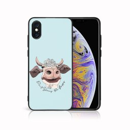 PROTEMIO MY ART Védőburkolat a Apple-hoz iPhone X / XS HAPPY COW (181)