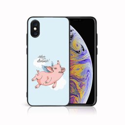 PROTEMIO MY ART Védőburkolat a Apple-hoz iPhone X / XS PIG (186)