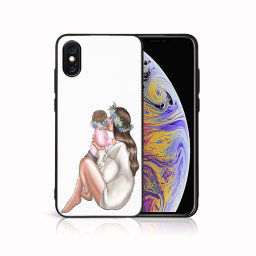 PROTEMIO MY ART Védőburkolat a Apple-hoz iPhone X / XS BABY GIRL (111)