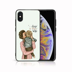 PROTEMIO MY ART Védőburkolat a Apple-hoz iPhone X / XS MOM LIFE (118)