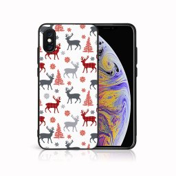 PROTEMIO MY ART Karácsonyi kivitelű borító Apple iPhone X / XS DEER (068)