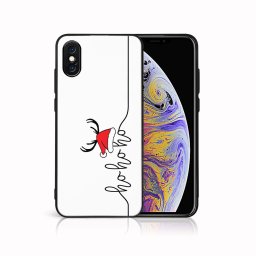 PROTEMIO MY ART Karácsonyi kivitelű borító Apple iPhone X / XS HOHOHO (073)