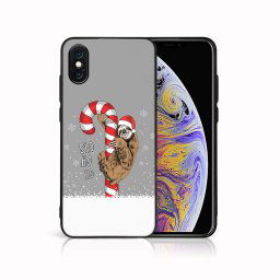 PROTEMIO MY ART Karácsonyi kivitelű borító Apple iPhone X / XS CANDY (076)