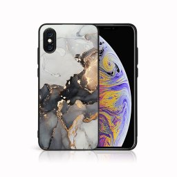 PROTEMIO MY ART Védőburkolat a Apple-hoz iPhone X / XS GREY MARBLE (140)
