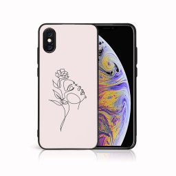 PROTEMIO MY ART Védőburkolat a Apple-hoz iPhone X / XS ROSE GIRL (198)