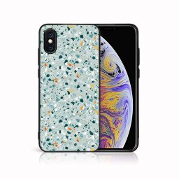 PROTEMIO MY ART Védőburkolat a Apple-hoz iPhone X / XS BLUE TERRAZZO (164)