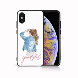 PROTEMIO MY ART Védőburkolat a Apple-hoz iPhone X / XS GOOD GIRL (130)