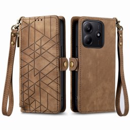 GEOM pénztárca tok Xiaomi Redmi Note 14 5G-hoz barna
