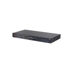 Dahua switch PoE mendzselhető - CS4226-24ET-375 (Cloud menedzsment; 24x 100Mbps at/af PoE; 2x 1Gbps; 2x 1Gbps SFP; 375W)