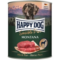 Happy Dog Pur Montana - Szín lóhúsos konzerv (6 x 800 g) 4.8kg