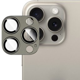 IMAK FULL METAL COVER Üveg Apple iPhone 15 Pro / 15 Pro Max kamerához szürke