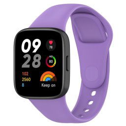 SILICONE Cserélhető szíj Xiaomi Redmihez Watch 3 lila