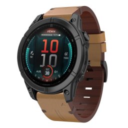 SYNTHETIC Szíj Garmin Fenix 8 47mm világosbarna
