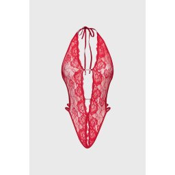 Renne erotikus body, nyitott ágyékrésszel fehér LXL