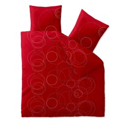 Renforcé pamut ágynemű CHARA piros Ágyneműhuzat mérete: 2 db 80 x 80 cm | 200 x 200 cm