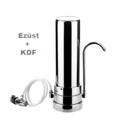 Csapra szerelhető asztali víztisztító készülék "4in1", inox