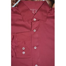 Eterna slim fit bordó férfi ing, 40