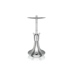 Steamulation Pure vízipipa - Silver Matt Metallic - 47 cm