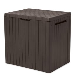 Keter City box műanyag tároló doboz, barna - 113L