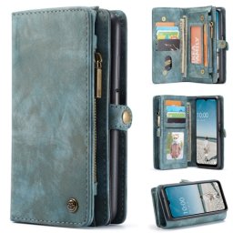 WALLET Védőtok pénztárcával 2 az 1-ben Samsung Galaxy A12 / M12 kék