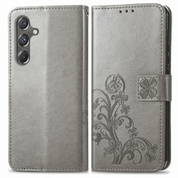 ART FLOWER S Pénztárcahuzat Samsung Galaxy A15 / A15 5G hez szürke