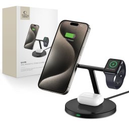 TECH-PROTECT QI15W-A35 3 az 1-ben vezeték nélküli töltő, MagSafe fekete