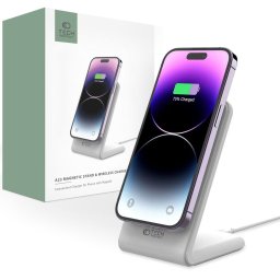 TECH-PROTECT QI15W-A23 MagSafe vezeték nélküli töltő fehér