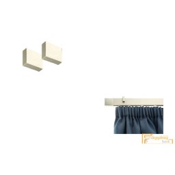 (2 szín) Elegante vegzáró Rectangulo (2db) - Alu szatén
