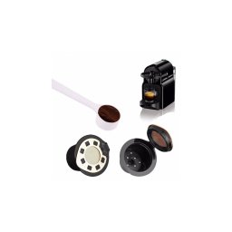 Újratölthető 2db-os kávékapszula szett Nespresso kávégépekhez (Ezüst)