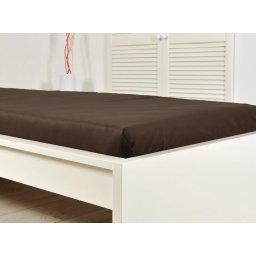 Jersey lepedő ALVORA 180x200 cm sötétbarna