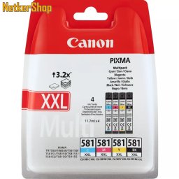 Canon CLI-581XXL Multipack C,M,Y,BK (1998C005) eredeti tintapatron (1 év garancia)