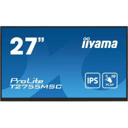 27" iiyama T2755MSC-B1:IPS,FHD,PCAP,Webkamera