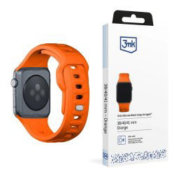 3mk szilikon óraszíj Apple 38/40/41 mm-es narancssárga órához