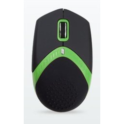 AMEI AM-M101G/Ergonomikus/Optikai/1 600 DPI/Vezeték nélküli USB/Fekete-zöld