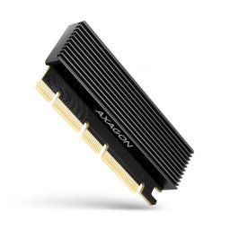 AXAGON PCEM2-XS, PCIe x16 - M.2 NVMe M-key slot adapter, ház hűtőbordával a passzív hűtéshez